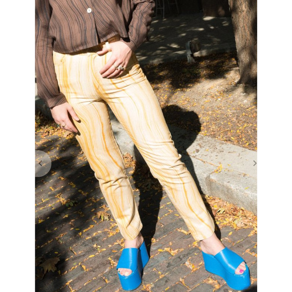 Paloma Wool High Waist Straight Leg Cotton Trousers Size 8 - Picture 11 of 13